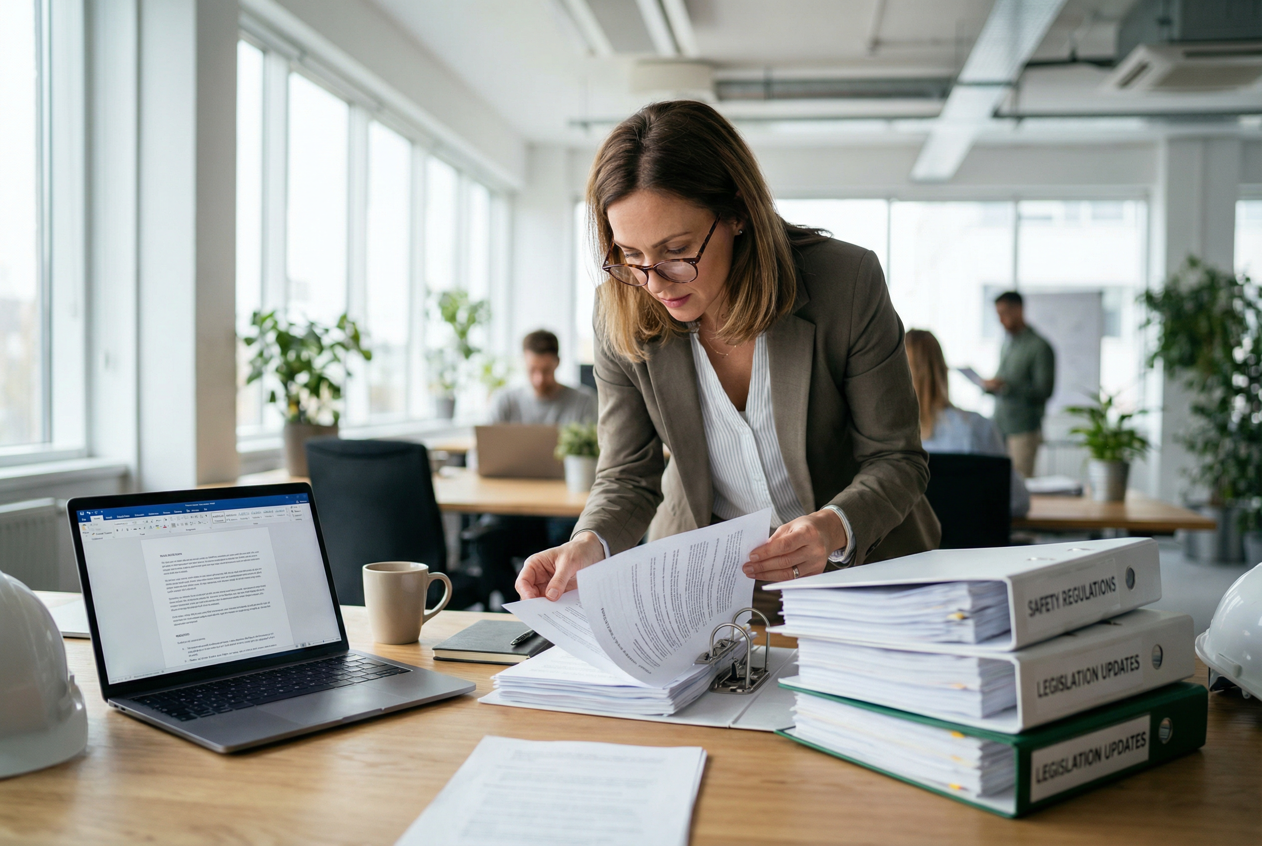 Employer reviewing RIDDOR reporting requirements